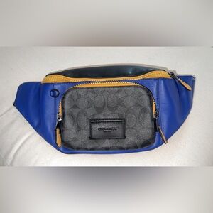Coach Blue and Black Crossbody Bag